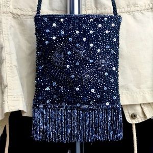 Kirk’s Folly Black Sequined Handbag